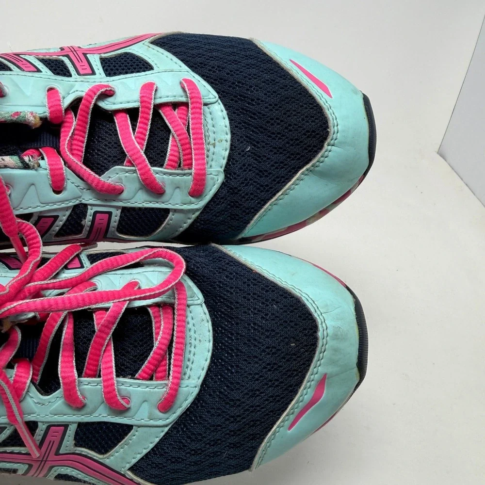 ASICS Gel-Frantic 7 Womens Running Shoes Navy Blue Pink T3A6Q Size 8.5